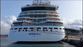 AIDAdiva  Warnemünde  30092023 [upl. by Marron587]