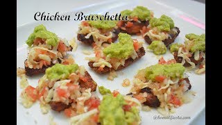 Indian Chicken Bruschetta  Chicken Appetizer recipes  Chicken recipes  Ramadan special [upl. by Kcarb463]