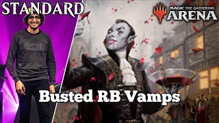 Busted RB Vamps  Standard Bo3  Crimson Vow Gameplay  MTG Arena  Vampires [upl. by Aihsik231]