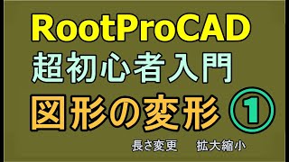 Rootpro CAD 初心者入門 図形の拡大縮小 [upl. by Vas]