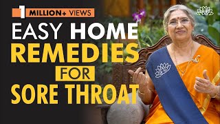 Yogic Home Remedies for Sore Throat  Dr Hansaji Yogendra [upl. by Noswal]