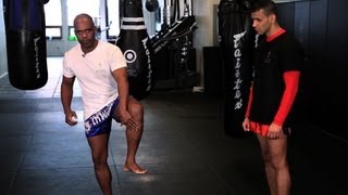 How to Check Leg Kicks in Kickboxing  Muay Thai [upl. by Heman]