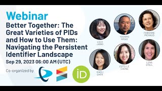 The Great Varieties of PIDs and How to Use Them Navigating the Persistent Identifier Landscape [upl. by Trueman144]