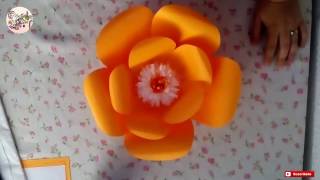 Aprende de una manera fácil y rápido FLOR EN PAPEL manualidades natty [upl. by Bate906]