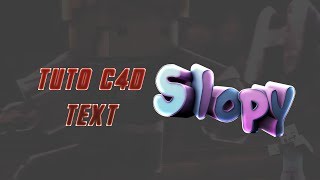 TUTO C4D 1 COMMENT FAIRE UN BEAU TEXTE EN 3D [upl. by Egwin]