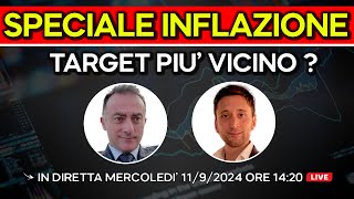 TARGET PIU VICINO  INFLAZIONE USA del 11 Settembre 2024 [upl. by Barrus530]