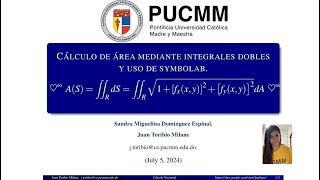 CÁLCULO DE ÁREA MEDIANTE INTEGRALES DOBLES Y USO DE SYMBOLAB  Cálculo Vectorial Elemental [upl. by Drallim]