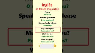 Inglês Aprenda frases mais úteis em inglês para principiantes [upl. by Chirlin921]