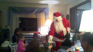 Santa Visits Herring Family Christmas 2010 [upl. by Ameehsat486]