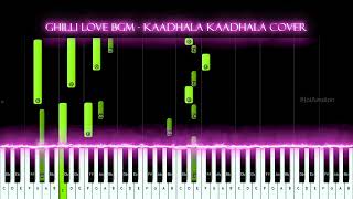 Kaadhala Kaadhala Ghilli Love BGM Keyboard Tutorial  Thalapathy Vijay  Trisha  VidyaSagar [upl. by Acirrej]