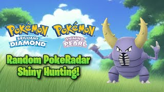 PokeRadar Shiny Hunting In Pokemon Brilliant Diamond and Shining Pearl shorts [upl. by Avra]