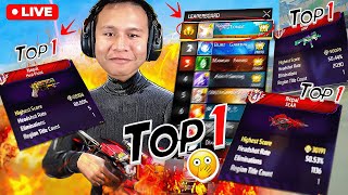 Top 1 Ump amp Heal Pistol Grandmaster Push with V Badge Youtubers ✌ Tonde Gamer freefire live [upl. by Peltz444]