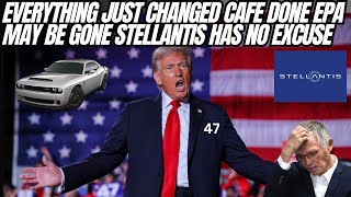 Everything Just Changed Cafe Standards And The EPA Could Be Gone Stellantis Has No Excuse [upl. by Enninaej583]