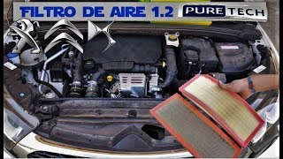 Cambiar filtro del aire DS4 12 PureTech 130  Citroën  Peugeot  DS [upl. by Uwkuhceki]