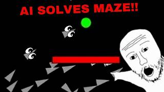 AI learns to solve maze algorithm to solve all problem Genetic Algorithm somepi computer maths [upl. by Nylecsoj427]