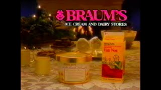 Braum’s Genuine Egg Nog Ice Cream Commercial  1980s amp 1990s Commercials [upl. by Annoerb201]