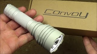 LITNIT White Convoy C8 Flashlight KW CULPM1 TG Review 3040 Sweet Budget Thrower 900M 1200LM [upl. by Adihsar]