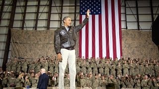 President Obama Pays a Surprise Visit to Troops in Afghanistan [upl. by Diena]