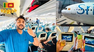 Most Premium SriLankan Airline Journey  Unlimited Food amp Drinks  India to Srilanka [upl. by Repsaj]