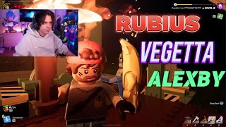 RUBIUS VEGETTA y ALEX prueban el LEGO FORTNITE 👌 DIRECTO 7122023 [upl. by Michelsen]