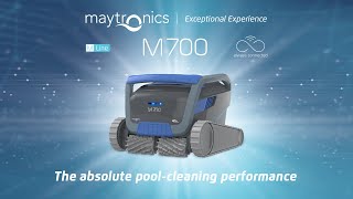 Maytronics Dolphin M700 robotic pool cleaner top features [upl. by Nahrut449]