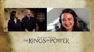 Lord Of The Rings The Rings of Power Cynthia AddaiRobinson and Trystan Gravelle chat season two [upl. by Odlo386]