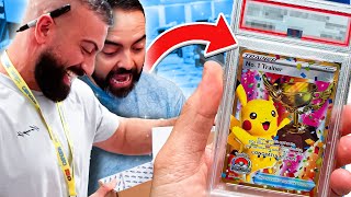 Grading My RAREST Pokemon Card at Worlds BEST Pokemon Event [upl. by Ahsirkal]