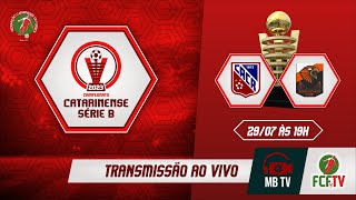 AO VIVO  CARLOS RENAUX X SANTA CATARINA  CAMPEONATO CATARINENSE SÉRIE B 2023 [upl. by Aisylla]