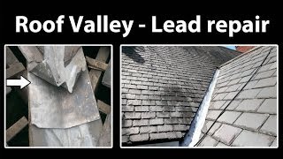 How to Repair a Lead Roof Valley [upl. by Golightly]