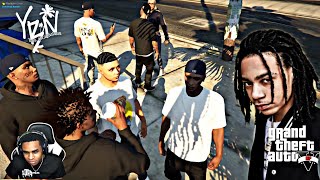 YBN almighty jay amp YBN Nahmir Riding Around Looking For Their Opps Hilarious  GTA V RP [upl. by Dituri]