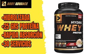 HYDRO WHEY PROTEIN de BODY ADVANCE NUTRITION [upl. by Ko174]