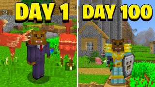 I Survived 100 Days in Minecraft Hexxit Heres What Happened [upl. by Etteuqaj]