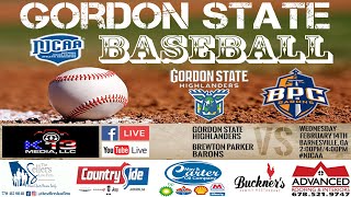 Gordon State College Baseball vs Brewton Parker College [upl. by Avek36]