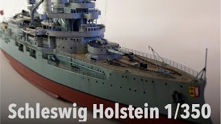 1350 SCHLESWIG HOLSTEIN 1935 Trumpeter  FULL BUILD [upl. by Uahsoj]