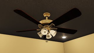 Roblox Fan Demonstrations 52 ATOM Saxony Ceiling Fan [upl. by Inimak]