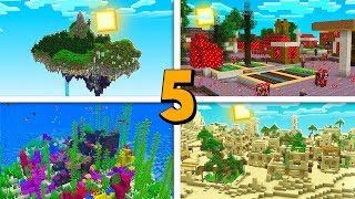 5 MONDES SECRETS DANS MINECRAFT [upl. by Ahseuqram]