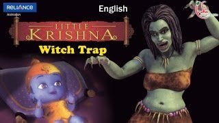 Little Krishna English  Episode 13 Witch Trap [upl. by Mcquoid670]