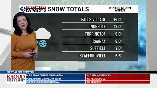 Snow totals from Winter Storm Aspen as of 715 am [upl. by Haney698]