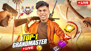 🔴Live Serious Day For TOP 1😡New Season Grandmaster Road to Top1👽🔥Garena Free Fire🔥 [upl. by Pietrek374]