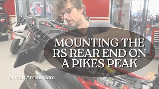 Mounting the Multistrada V4 RS rear end on the Multistrada V4 Pikes Peak [upl. by Coryden]