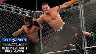 FULL MATCH  John Cena vs Seth Rollins – US Title Steel Cage Match WWE Live from MSG [upl. by Kahn151]