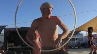 Burning Man 2009 Rich Porter hooping flow at Spin Cycle Jam [upl. by Notnert269]