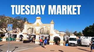 Fuengirola Tuesday Market  Fuengirola Spain [upl. by Zebadiah]