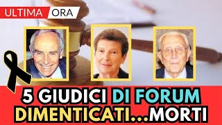 5 GIUDICI del Programma TELEVISIVO Forum MORTI Rete 4 [upl. by Zoilla]