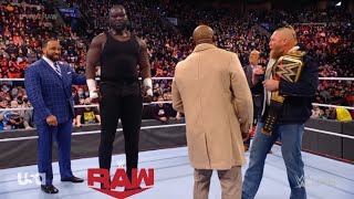 Brock Lesnar Destroyed Bobby Lashley on Mic  Omos Vs Nick Sanders  WWE Raw [upl. by Nelad147]