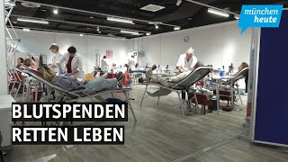 Bayerisches Rote Kreuz ruft zum Blutspenden auf [upl. by Abba454]