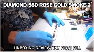 Unboxing Review And First Fill  Twsbi Diamond 580 Rose Gold Smoke 2 [upl. by Gillie]