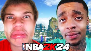 Jynxzi vs FlightReacts in NBA 2K24 For 1000 [upl. by Nnaecarg]