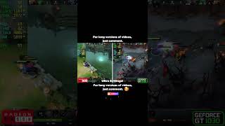 GT 1030 Vs RX 550 Dota 2 [upl. by Tyree956]