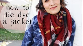 DIY How to TieDye a white Jean Jacket [upl. by Merete]